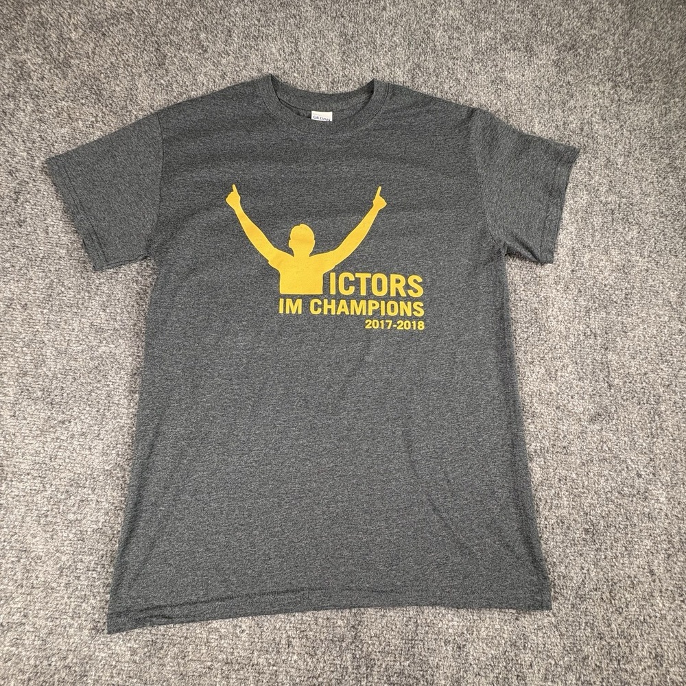 University Of Michigan IM intramural Champions T-Shirt Men S Gray 2017-18 Preppy